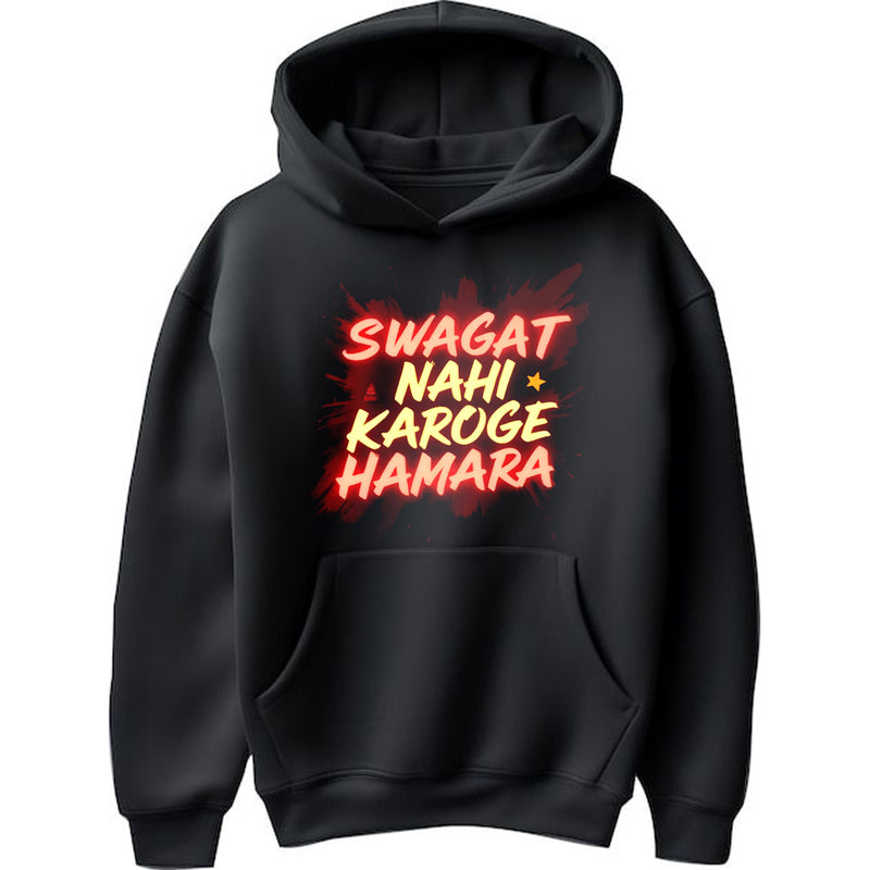 "Swagat Nahi Karoge Hamara" Hoodie - by CA Aakash Kandoi