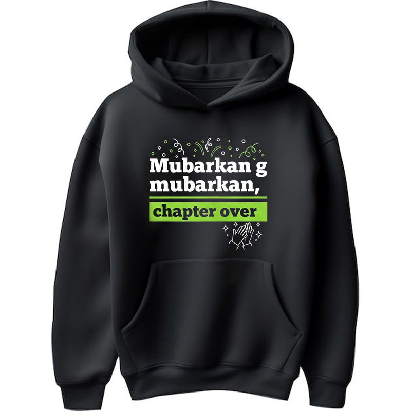 "Mubarkan g Mubarkan, Chapter Over" Hoodie - by Hardik Manchanda
