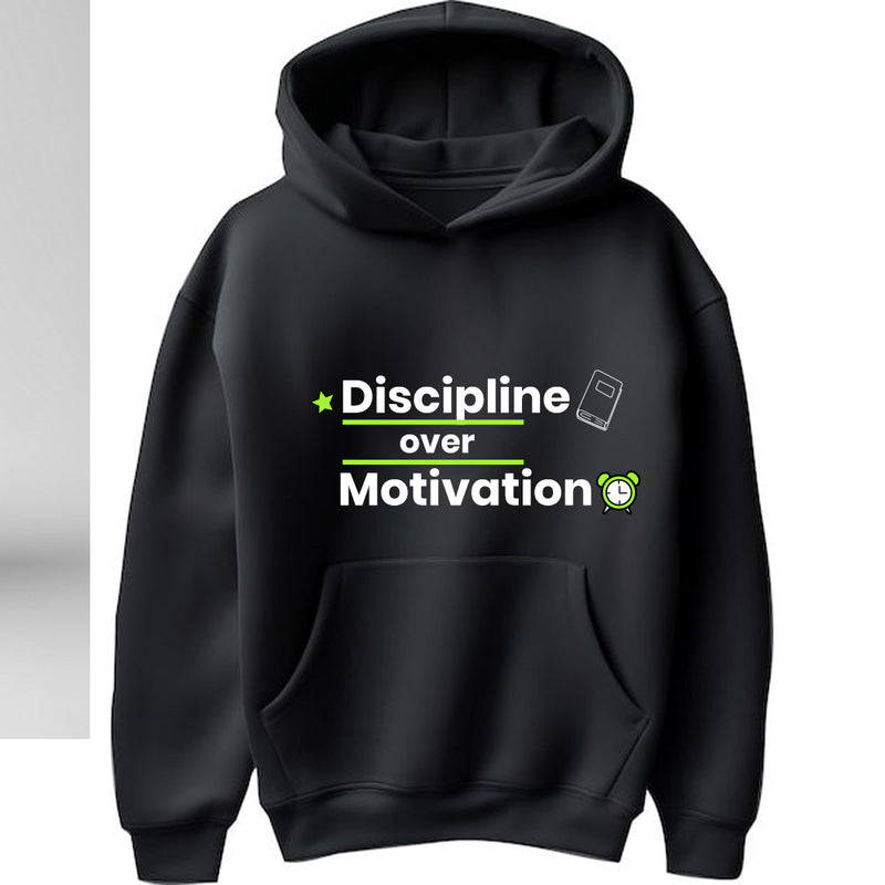 "Discipline Over Motivation" Hoodie - by CA Aakash Kandoi