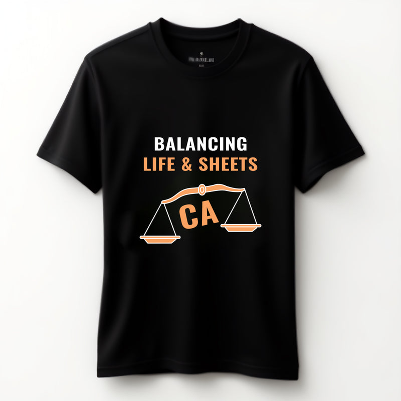 "Balancing Life & Sheets" - T-Shirt
