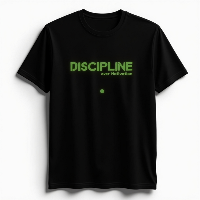 "Discipline over Motivation" T-Shirt - by CA Aakash Kandoi