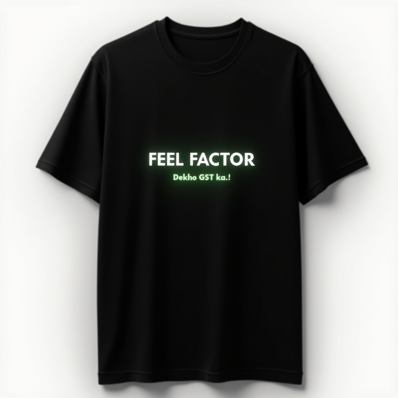 "Feel Factor Dekho GST Ka!" T-Shirt -  by CA Siddhesh Valimbe