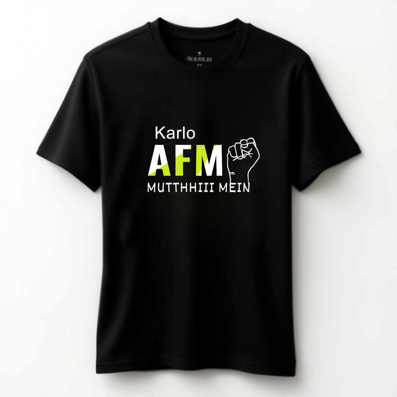 "Karlo AFM Mutthhiii Mein" T-Shirt  - by CA Sankalp Kanstiya