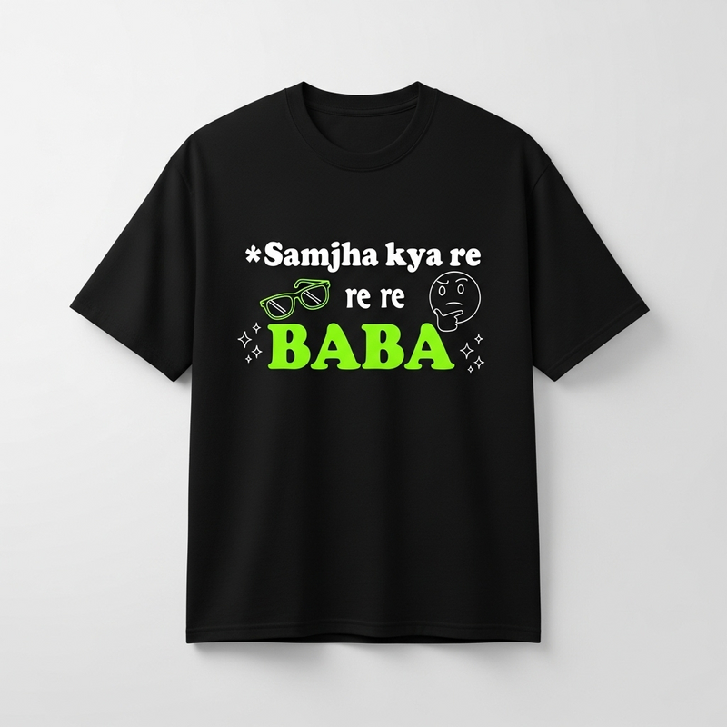"Samjha Kya Re Baba" T-Shirt - by Prof. Akash Agarwal