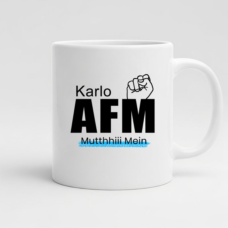 "Karlo AFM Mutthhiii Mein" Mug - by CA Sankalp Kanstiya