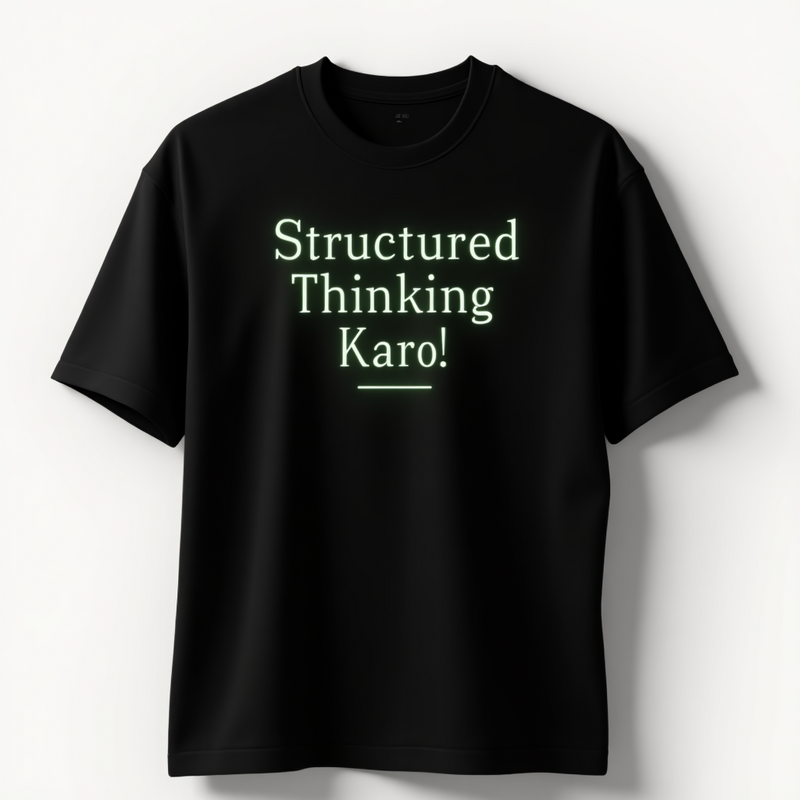 "Structured Thinking Karo!" T-Shirt - by CA Siddhesh Valimbe
