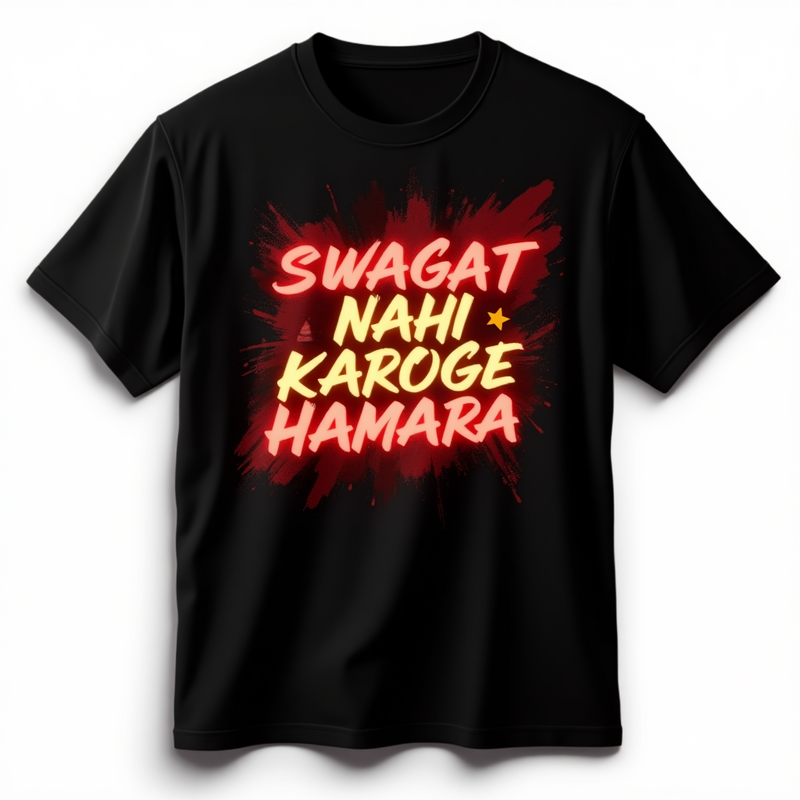 "Swagat Nahi Karoge Hamara" T-Shirt - by CA Aakash Kandoi