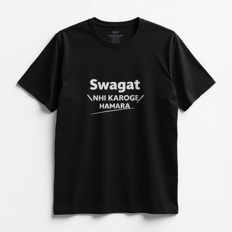 "Swagat Nahi Karoge Hamara" T-Shirt - by CA Aakash Kandoi