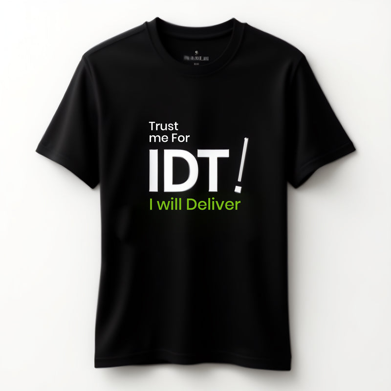 "Trust me for IDT, I will Deliver!" T-Shirt - by CA Siddhesh Valimbe