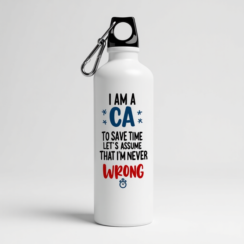 "I am a CA - To Save Time Let’s Assume that I’m Never Wrong" - Sipper