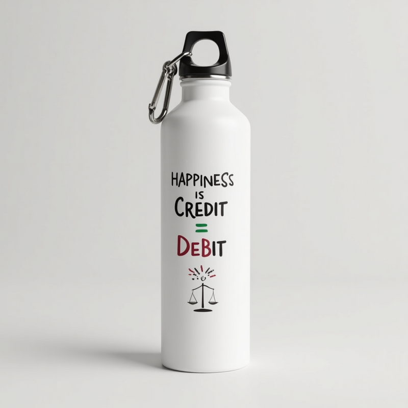 "Happiness is Credit = Debit" - Sipper