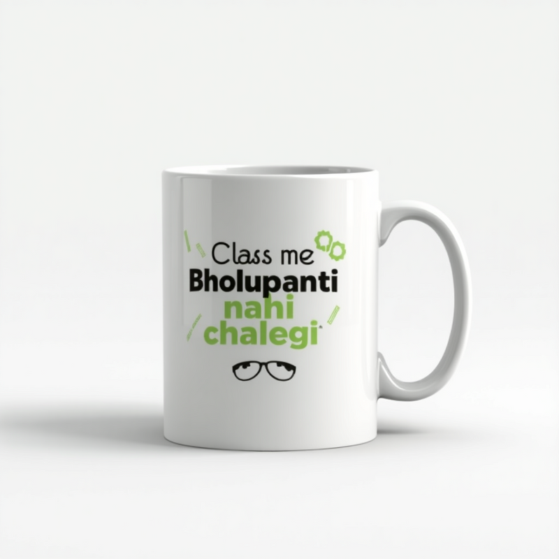 "Class me Bholupanti Nahi Chalegi" Mug - by CA Hardik Manchanda