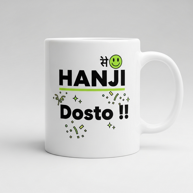 "Hanji Dosto" Mug - by CS Arjun Chabra