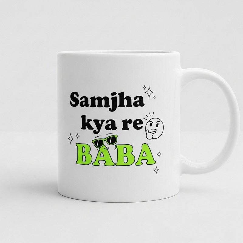 "Samjha Kya Re Baba" Mug - by Prof. Akash Agarwal