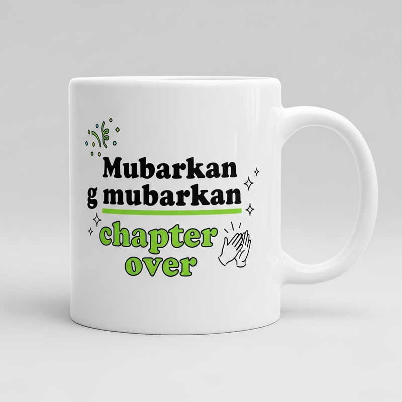 "Mubarkan g Mubarkan, Chapter Over" Mug - by CA Hardik Manchanda
