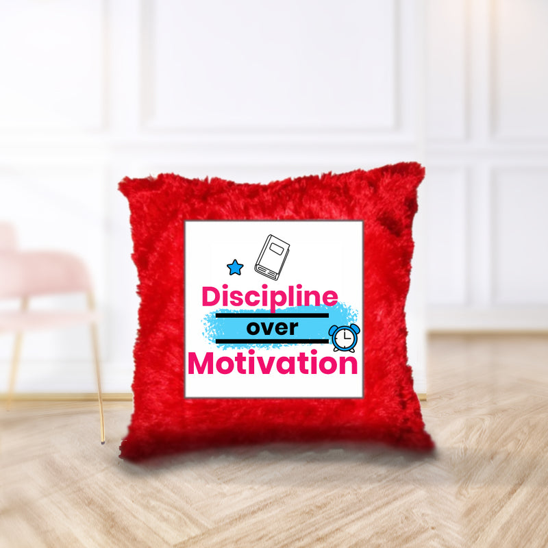 “Discipline over Motivation” Cushion - by CA Aakash Kandoi