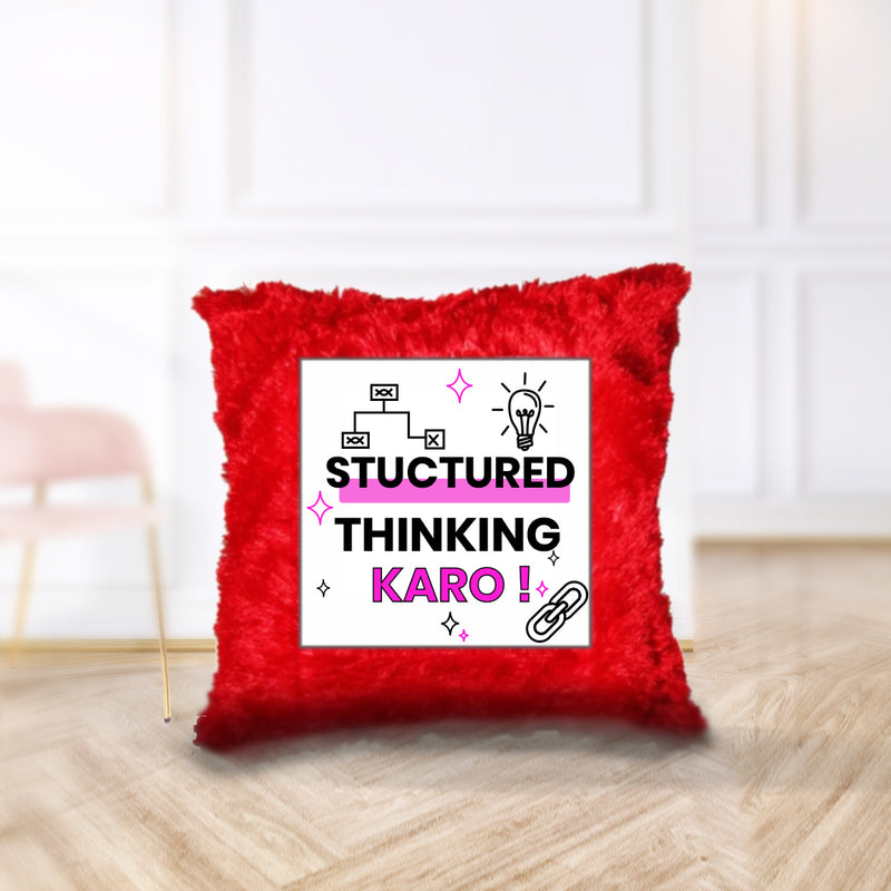 “Structured Thinking Karo!” Cushion - by CA Siddhesh Valimbe