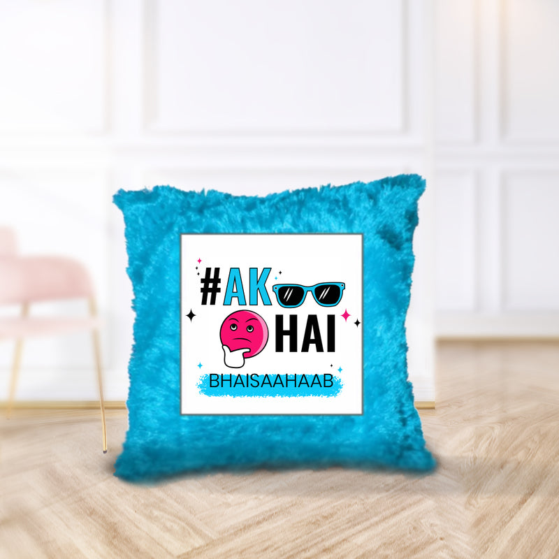 “AK Hai Bhaisaahaab” Cushion - by CA Aakash Kandoi