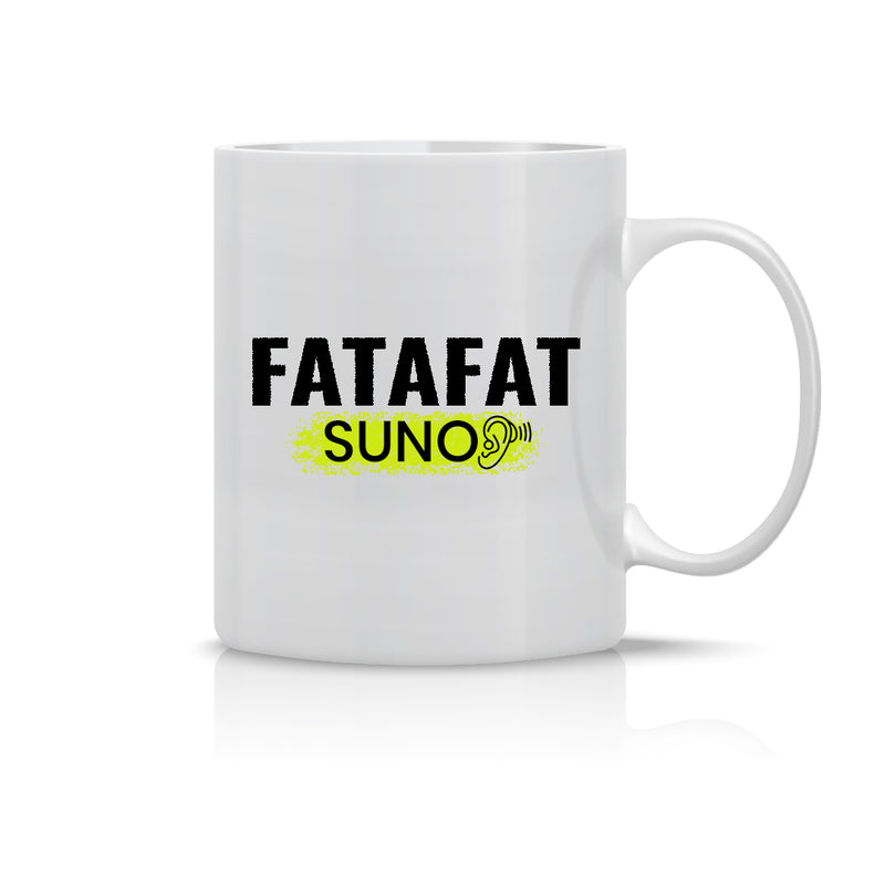 "Fatafat Suno!" Mug - by CA Siddhesh Valimbe