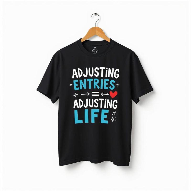 "Adjusting Entries = Adjusting Life" - T-shirt