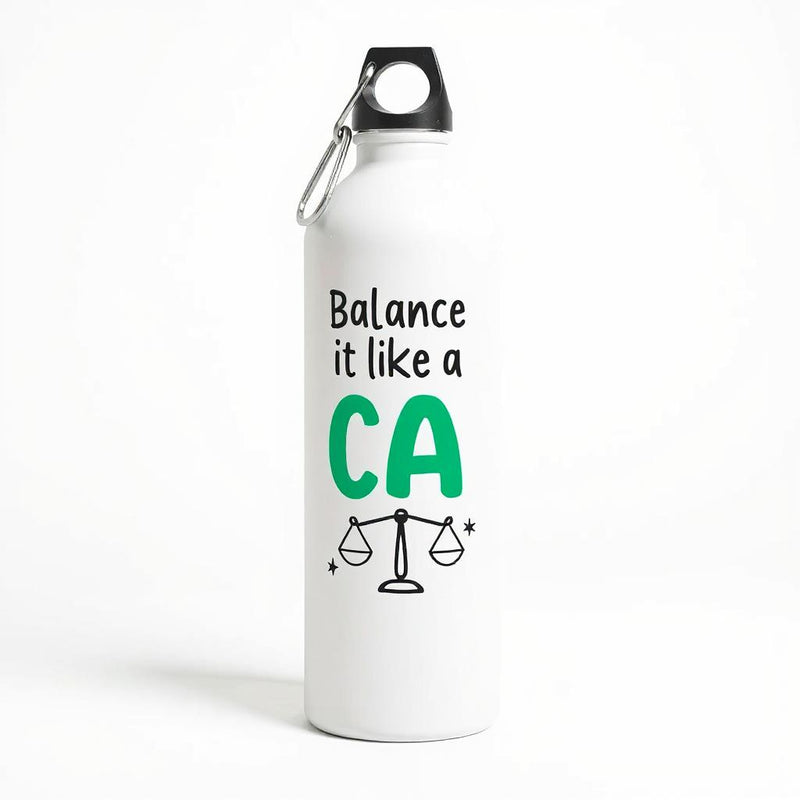 "Balance it like a CA" - Sipper