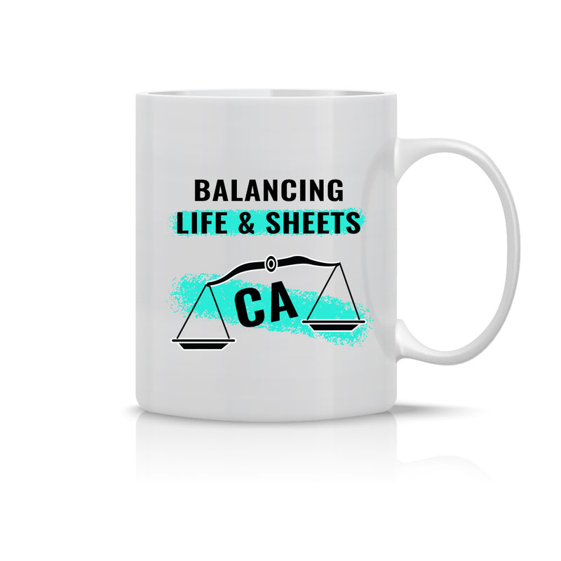 "Balancing Life & Sheets" - Mug