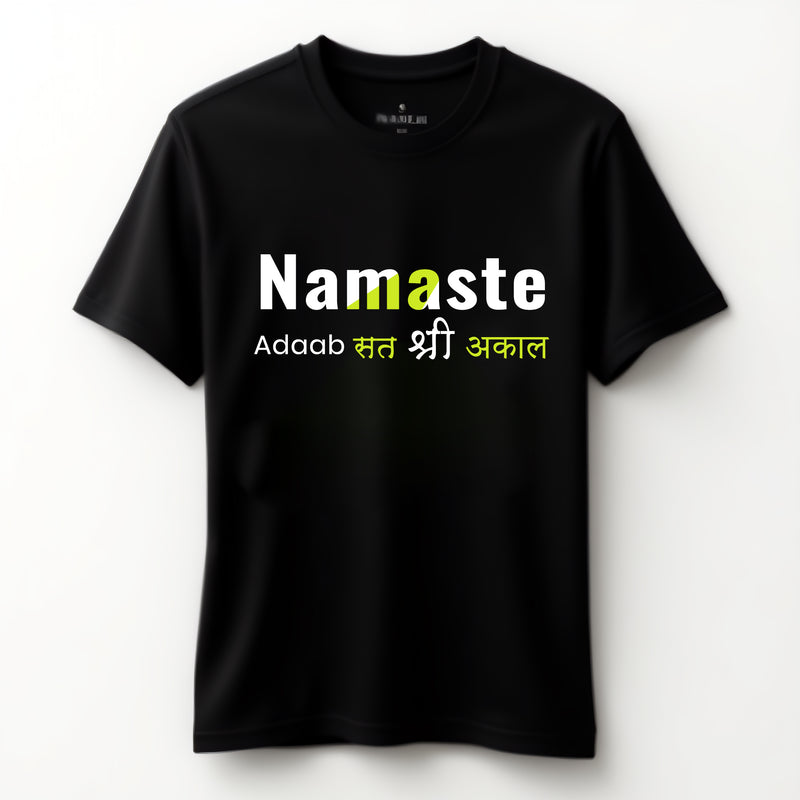 "Namaste, Adaab, Sat Sri Akaal!" T-Shirt - by CA Sankalp Kanstiya
