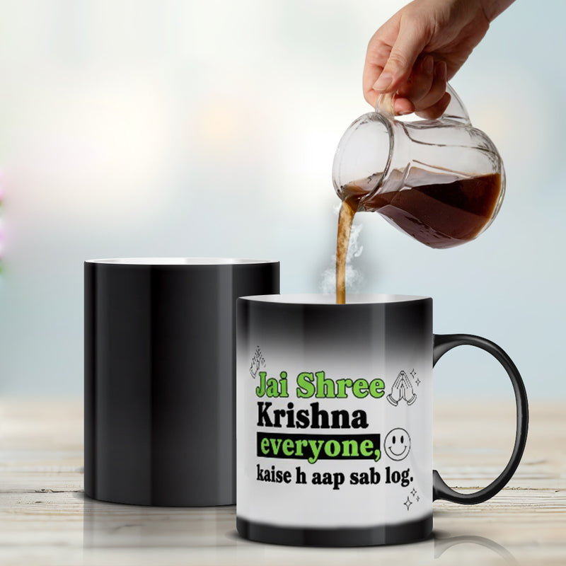 “Jai Shree Krishna Everyone” Magic Mug – by CA Hardik Manchanda