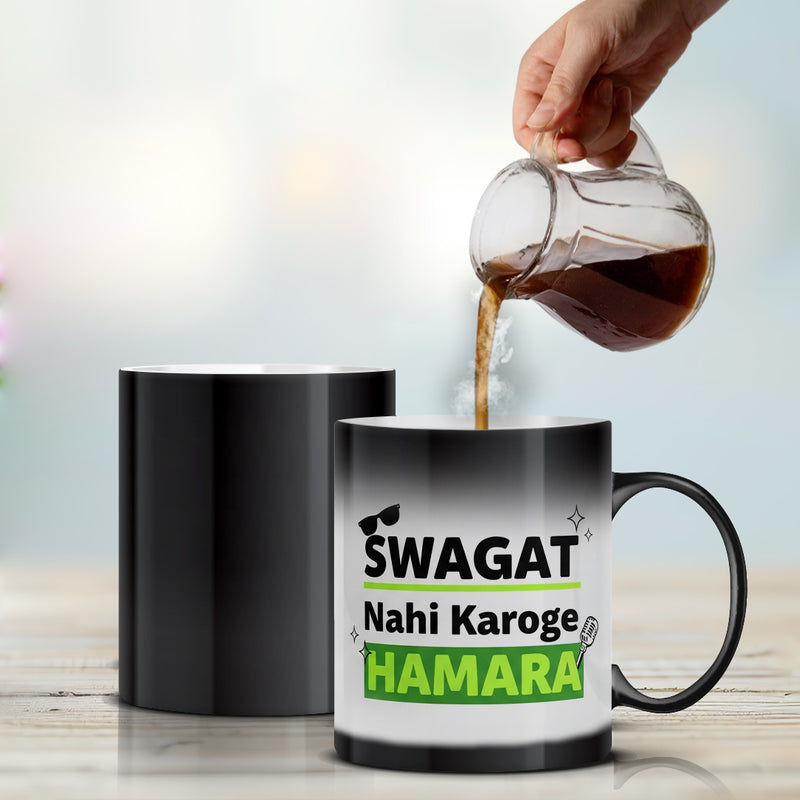 "Swagat Nahi Karoge Hamara"  Magic Mug - by CA Aakash Kandoi