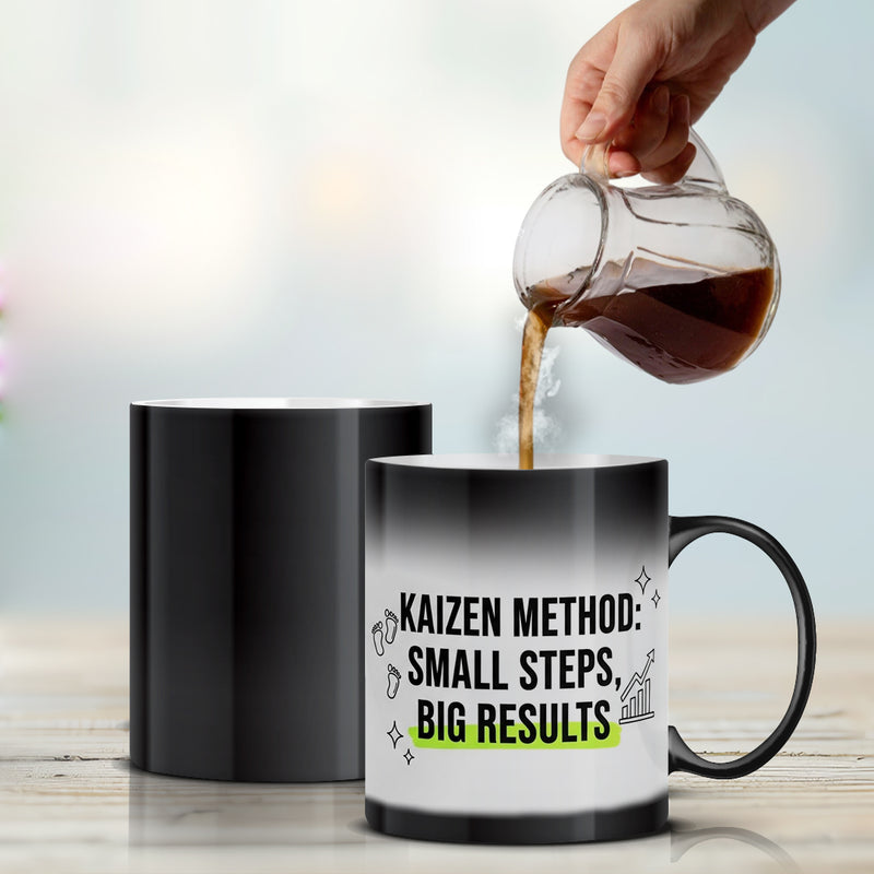 “Kaizen Method: Small Steps, Big Results.” Magic Mug - by CA Sankalp Kanstiya